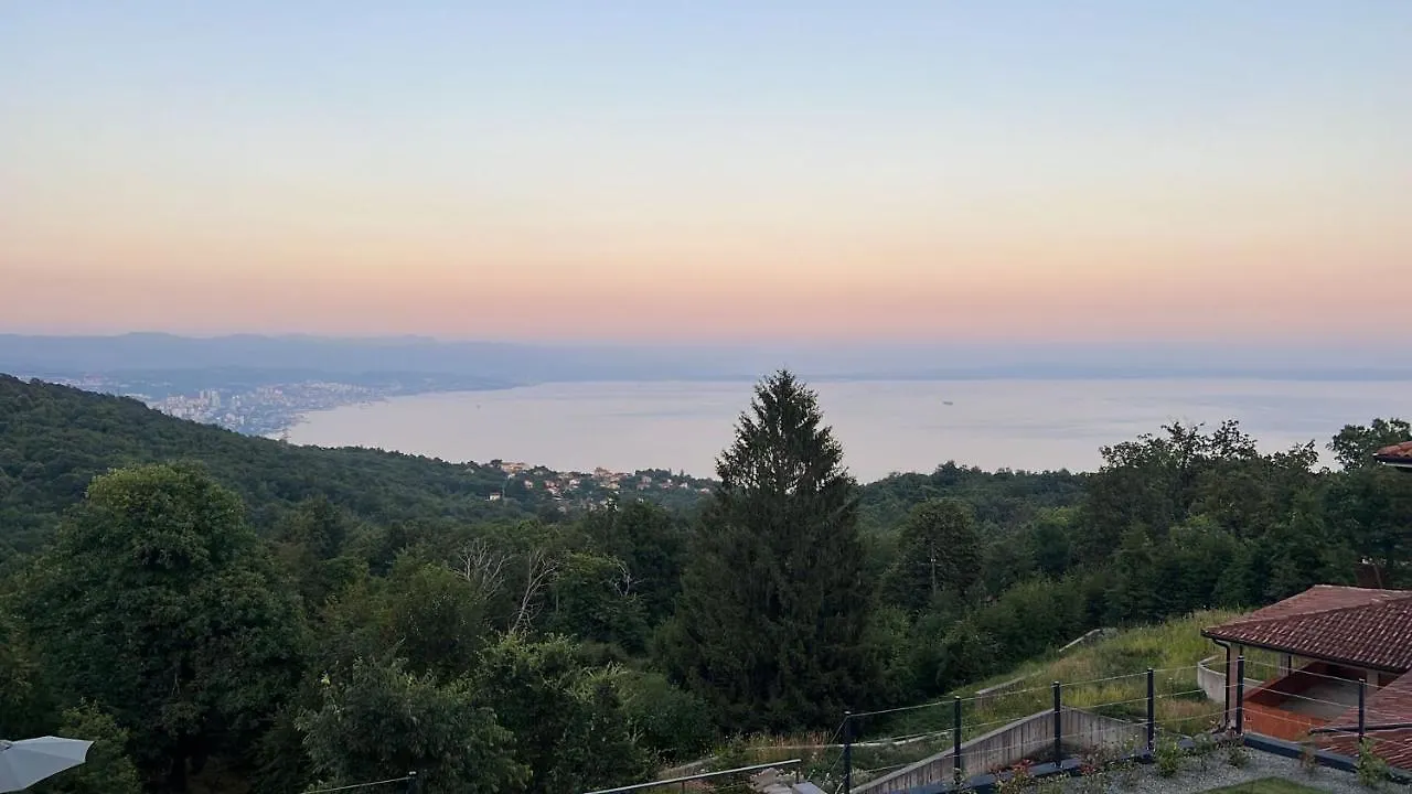 Villa Montana - Apartment Panorama 2 With Beautiful Sea View Near Opatija Veprinac Croatia