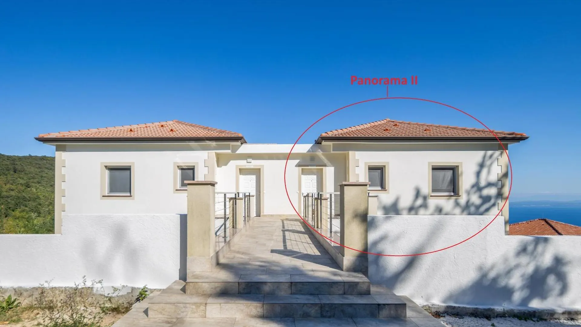 Villa Montana - Apartment Panorama 2 With Beautiful Sea View Near Opatija Veprinac