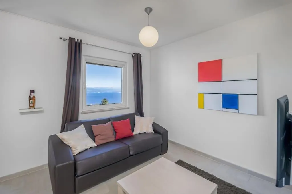 Villa Montana - Apartment Panorama 2 With Beautiful Sea View Near Opatija Veprinac